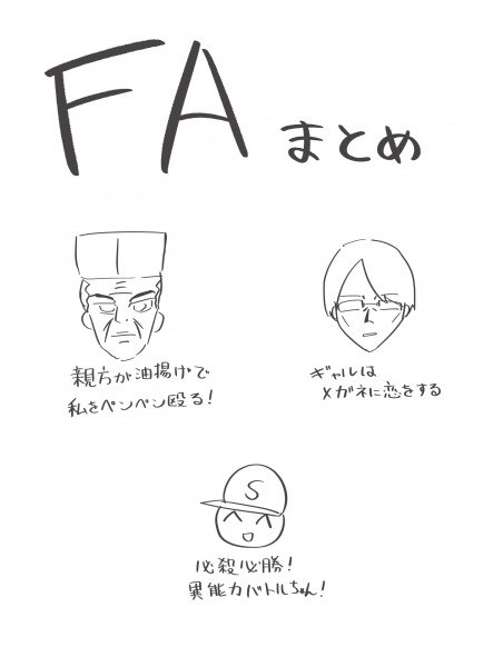 3枚のFA (by wwpo)